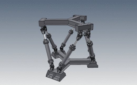 并联机器人octahedral-hexapod-mechanism-parallel-robot INV STP IGS STL缩略图